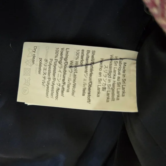 J.Crew Parke Herringbone Blazer Pink White Size 4 - Picture 4 of 9